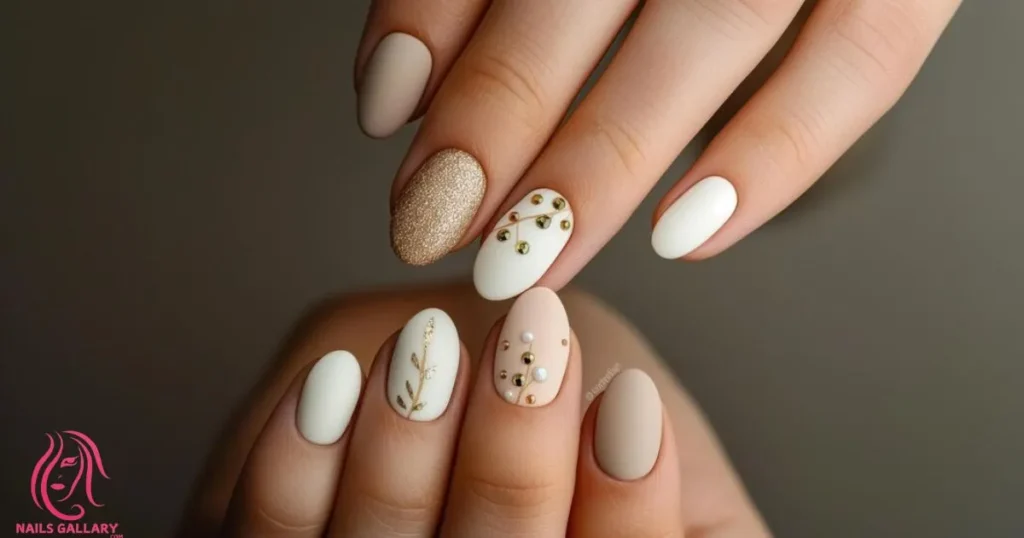 Beige and Brown Dots