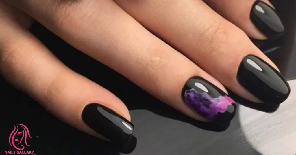 Black Lace Nail Art