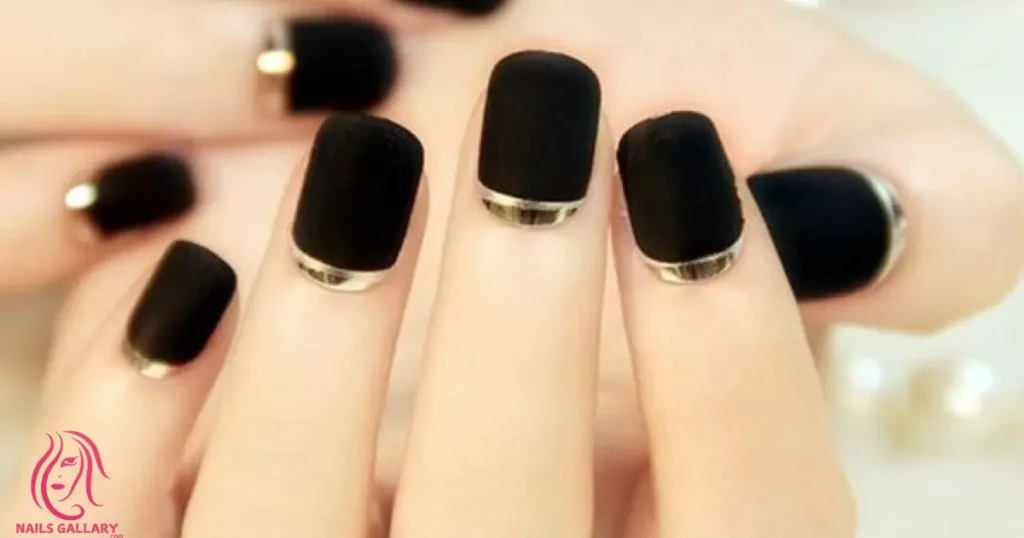 Black Lace Nail Art