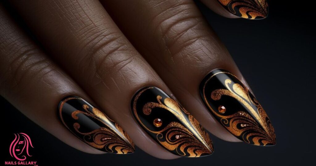 Brown and Gold Geometric 