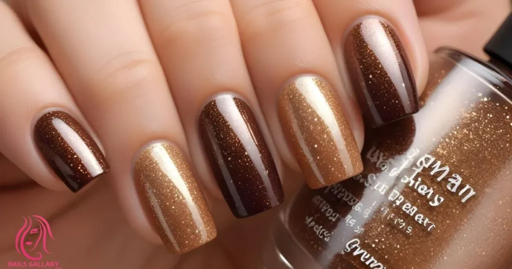 Brown and Rose Gold Ombre