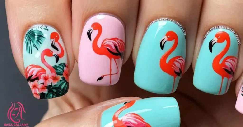 Flamingo Nails