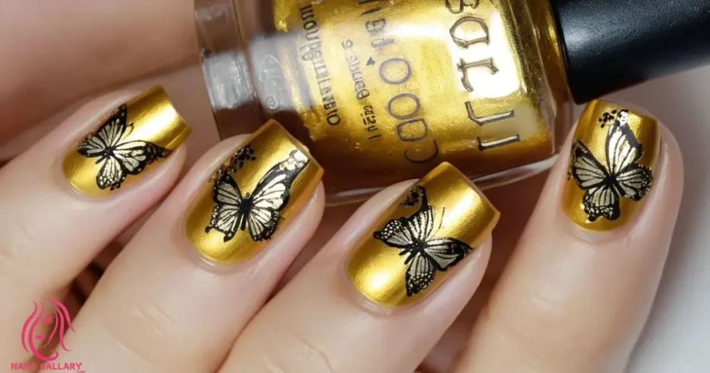 Gold Foil Butterflies