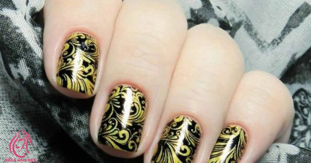 Gold Foil Palm Leaves