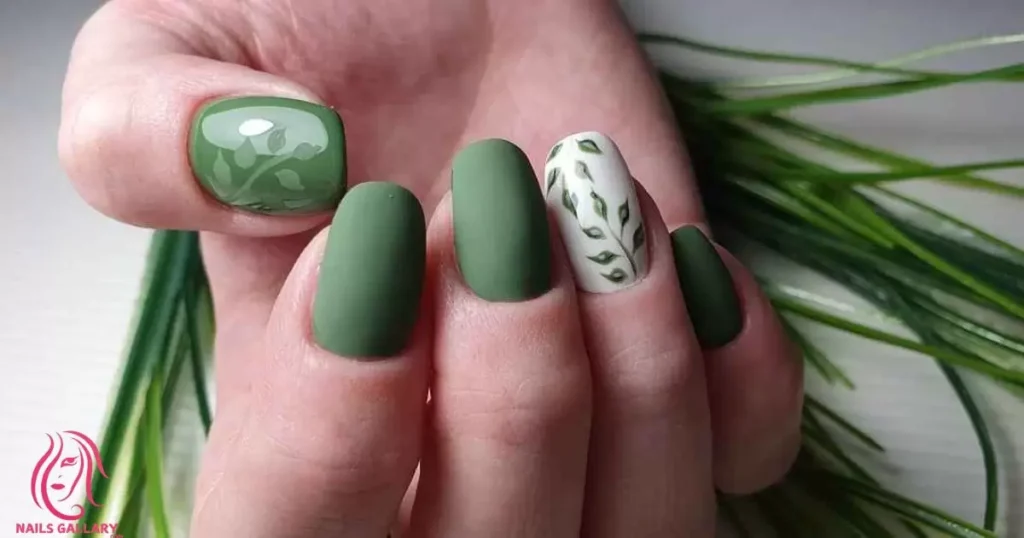 Green Palm Leaf Patterns