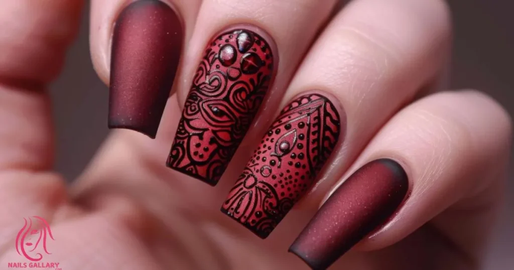 Lace Nail Stamping