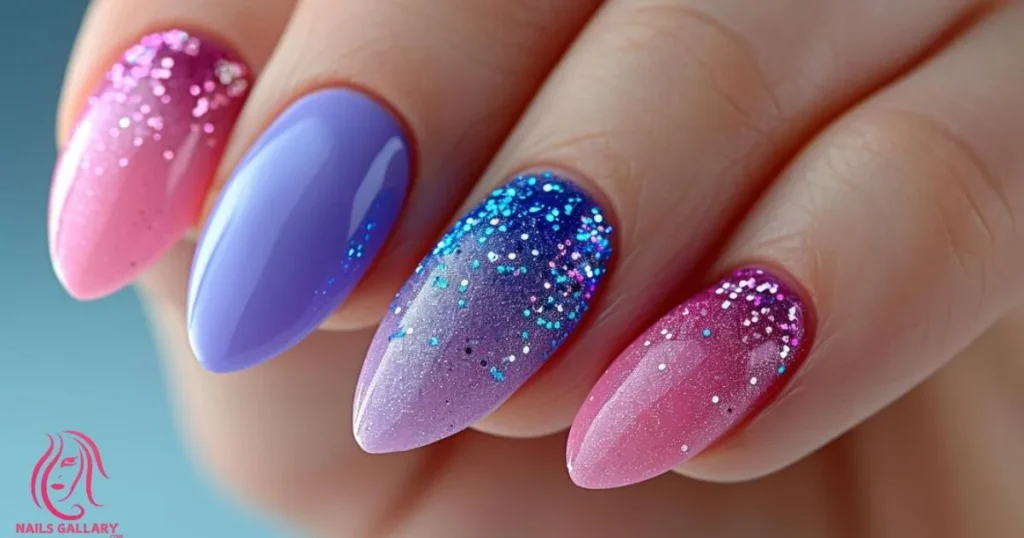 Lace Ombre Nails