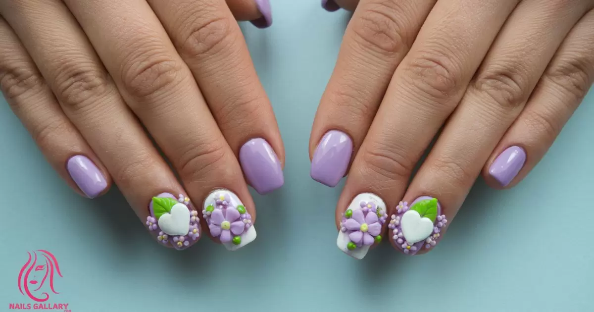 Lavender Nail Art