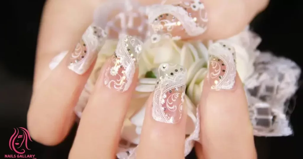 Nail Art with Lace