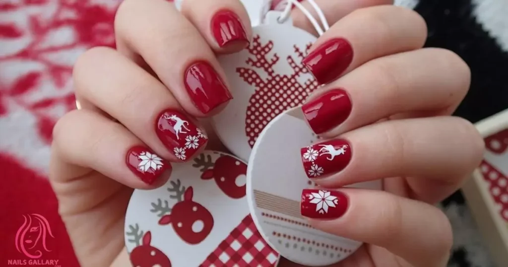 Red Lace Nails