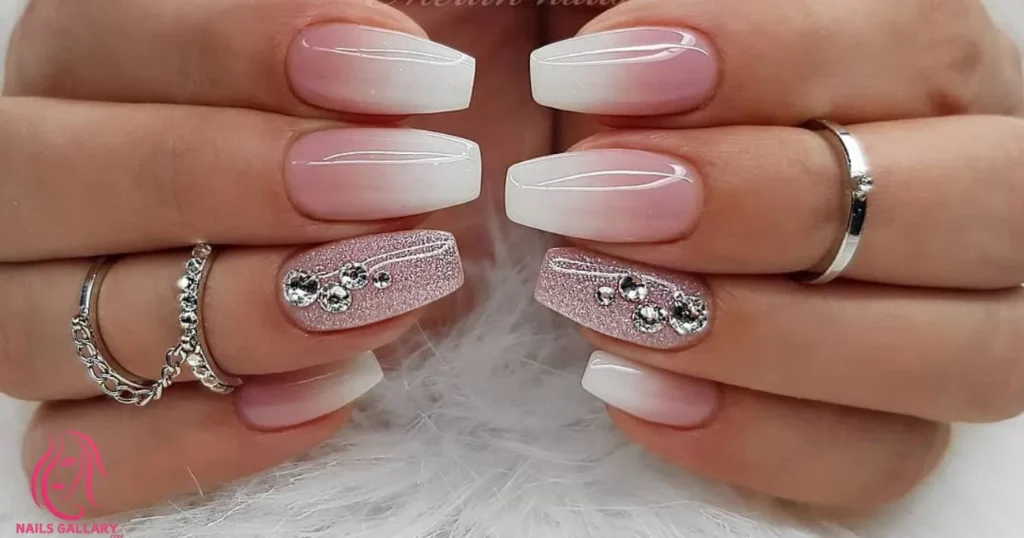 Rhinestone Nail Art with 3D Designs