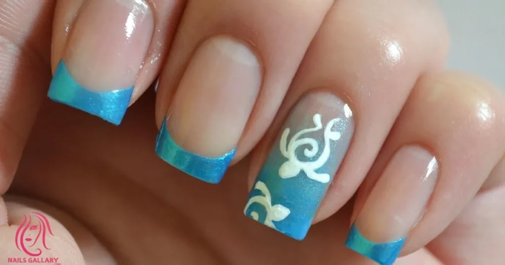 Soft Blue and White Waves