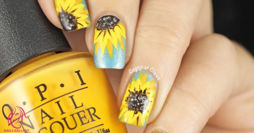 Sunflower and Glitter Combination