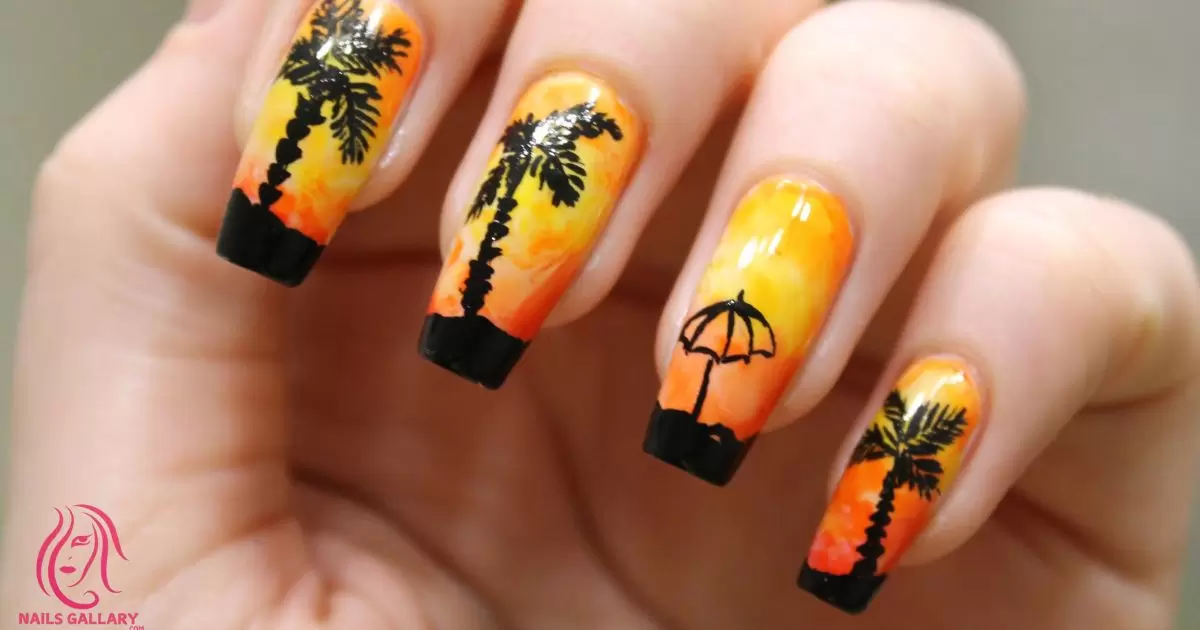 Sunset Nail Designs