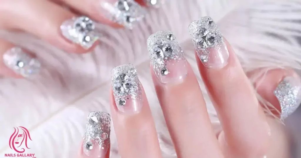 White Lace Nails