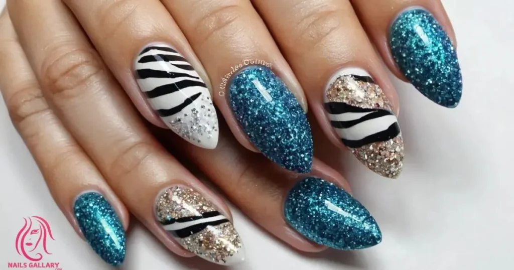 Zebra and Glitter Combo