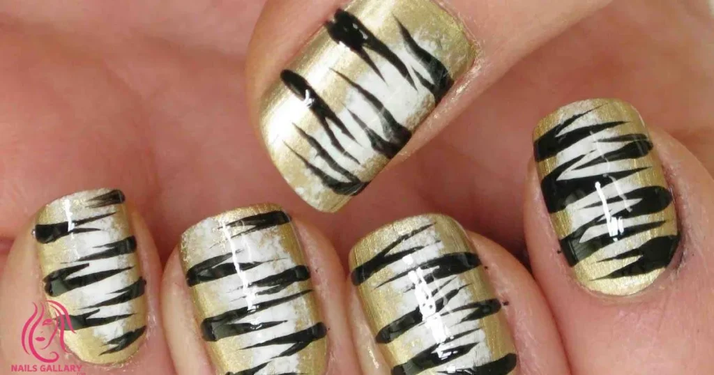 Zebra Print with Silver Streaks