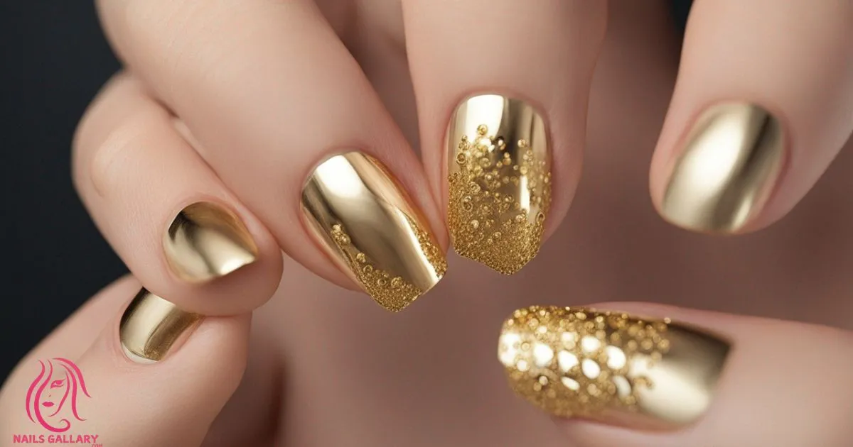 Gold Nail Design