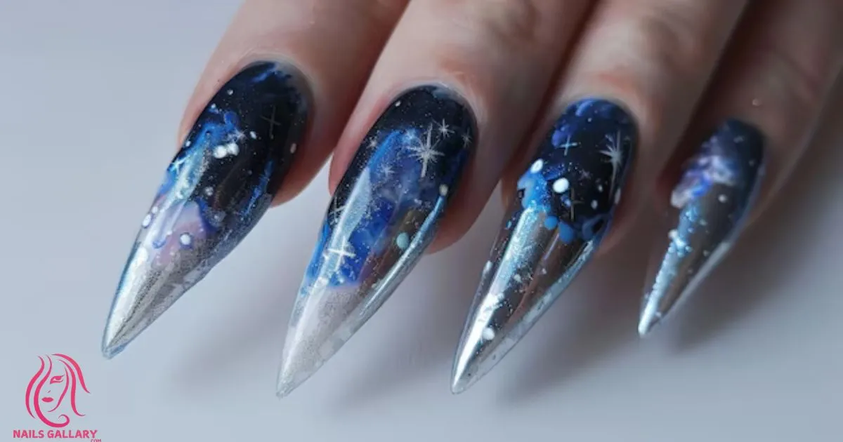 "Galaxy Nail Design"