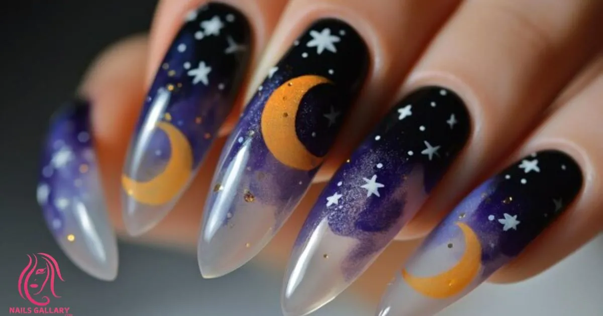 Half Moon Nail Design