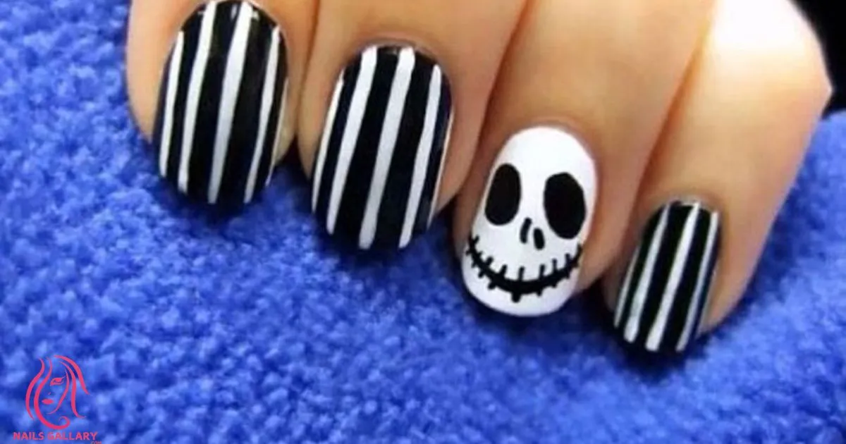 ack Skellington Nightmare Christmas Nail