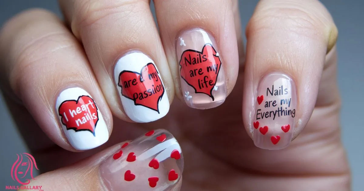 Broken Heart Nail Design