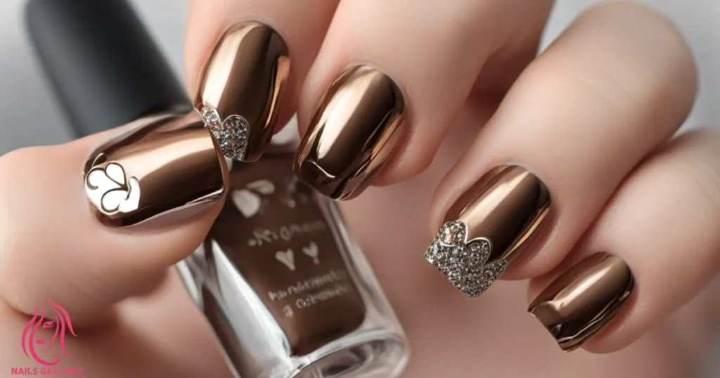 Brown Chrome with Heart Accents