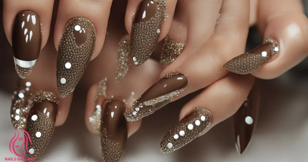 Brown Chrome with Rhinestones