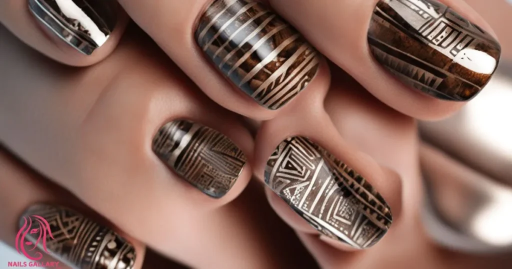 Brown Chrome with Tribal Patterns