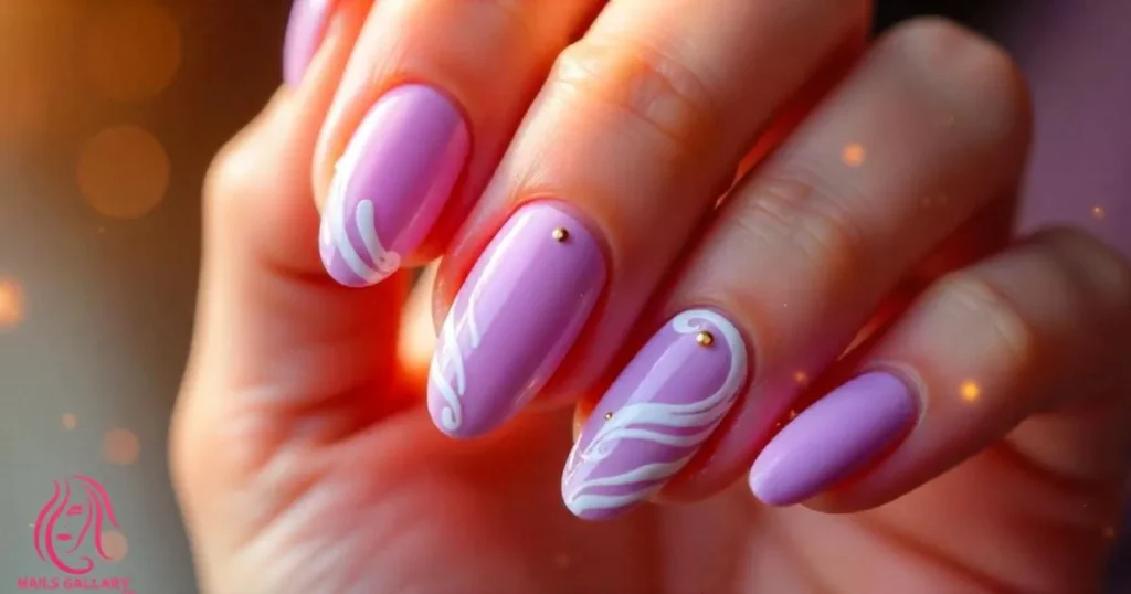 Chic Lavender Swirls