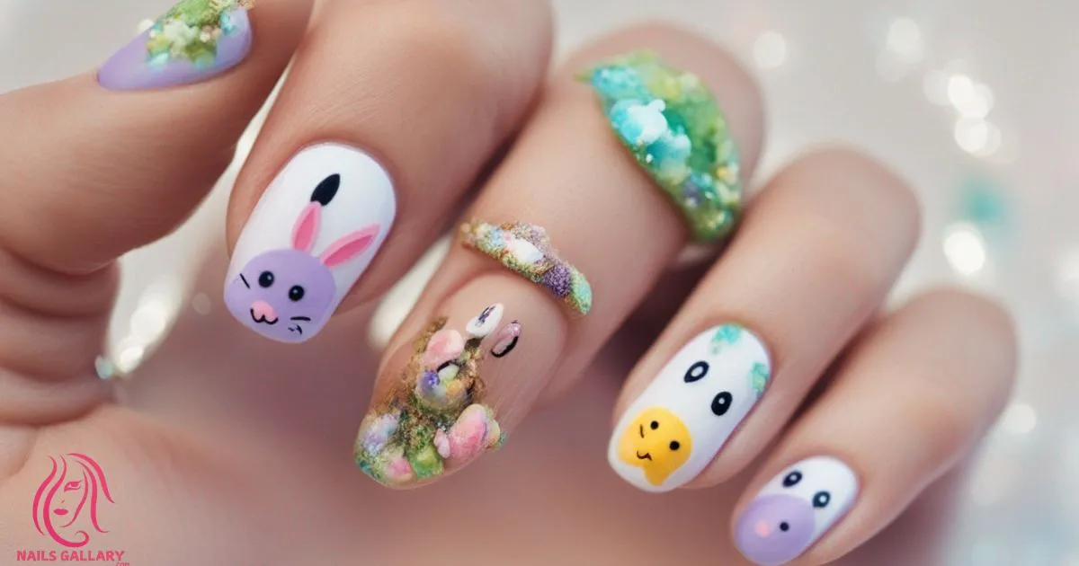 Easter Bunny Nail Design