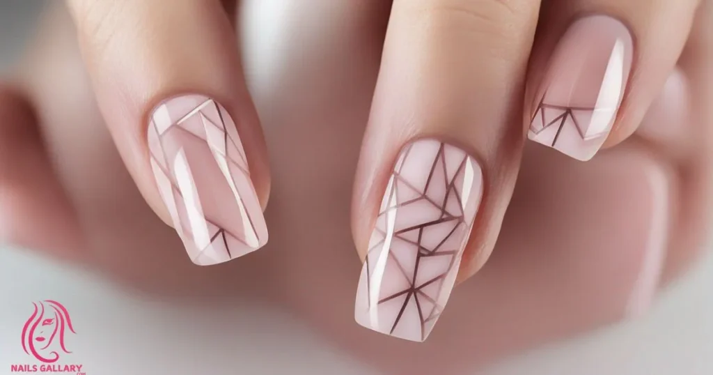 Geometric Sheer Pink