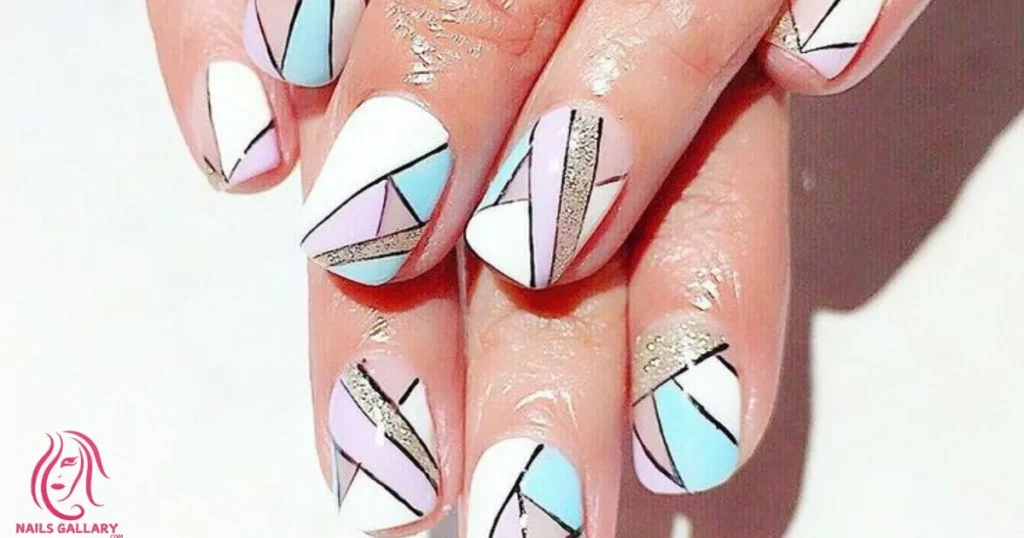 Geometric White Outline