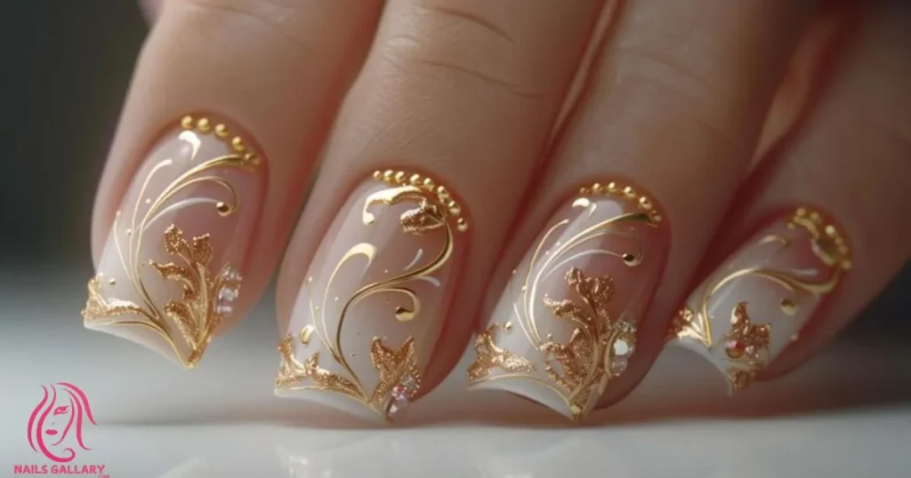 Gold Glitter Marble