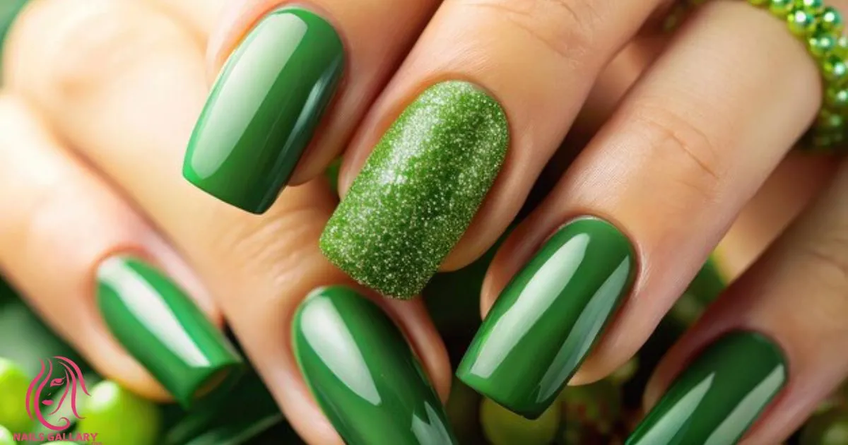 Green Nail Design