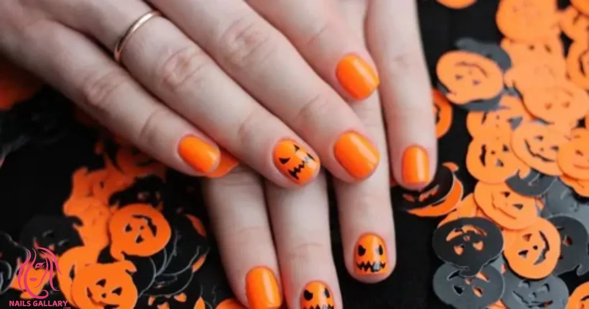 Halloween Clown Nail Design