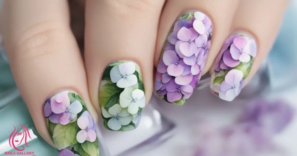 Hydrangea Nail Wraps