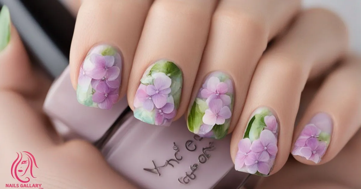 Hydrangea Spring Seasonal Nail Designs