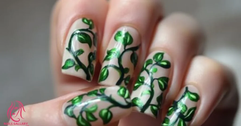  Leafy Accent Nail