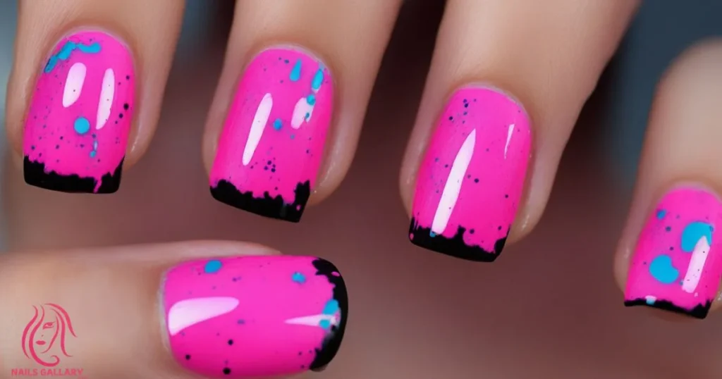 Neon Pink Splatter