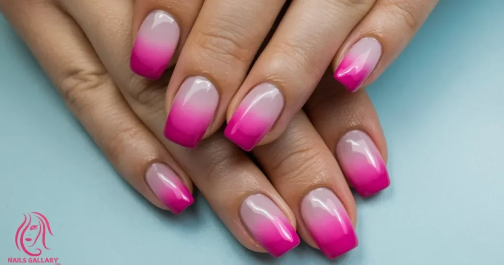 Ombre Pink Nails