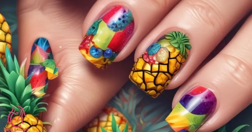 Pineapple with Fruits Design