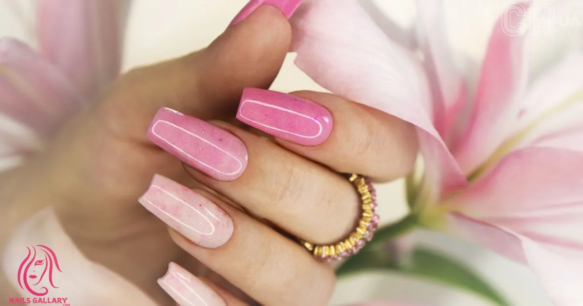 Sheer Pink Nail Art