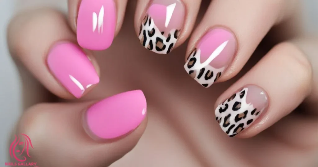 Sheer Pink with Animal Print