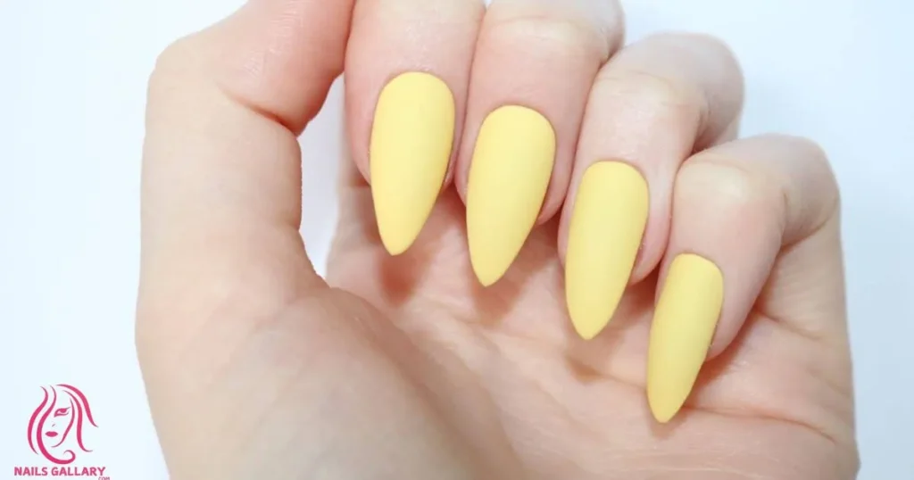 Yellow Drip Nails