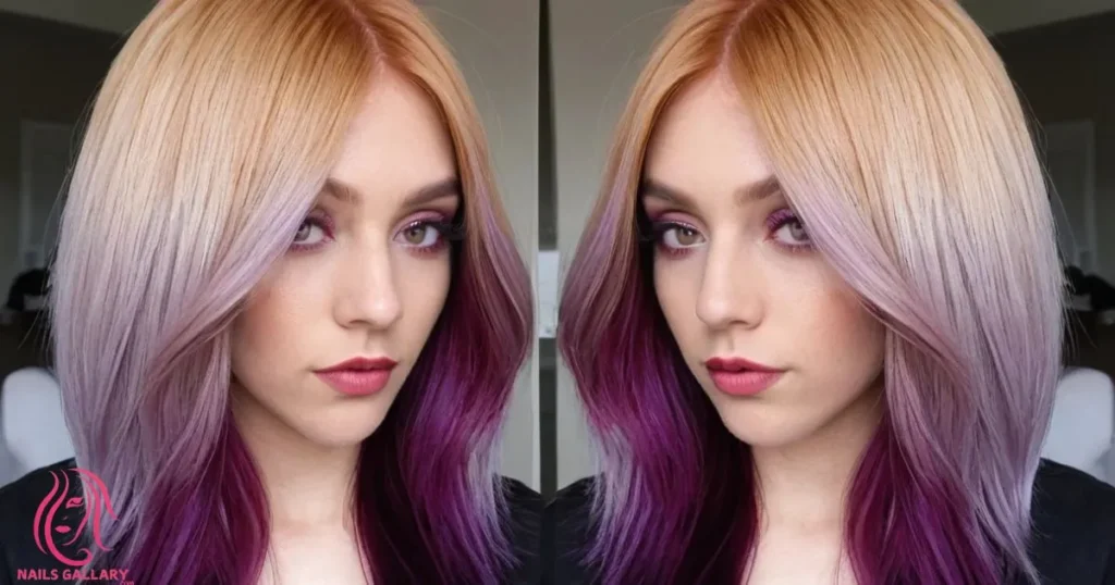 Cherry Blonde with Purple