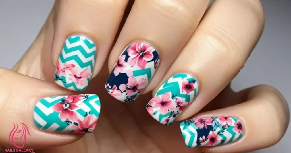 Chevron and Floral 