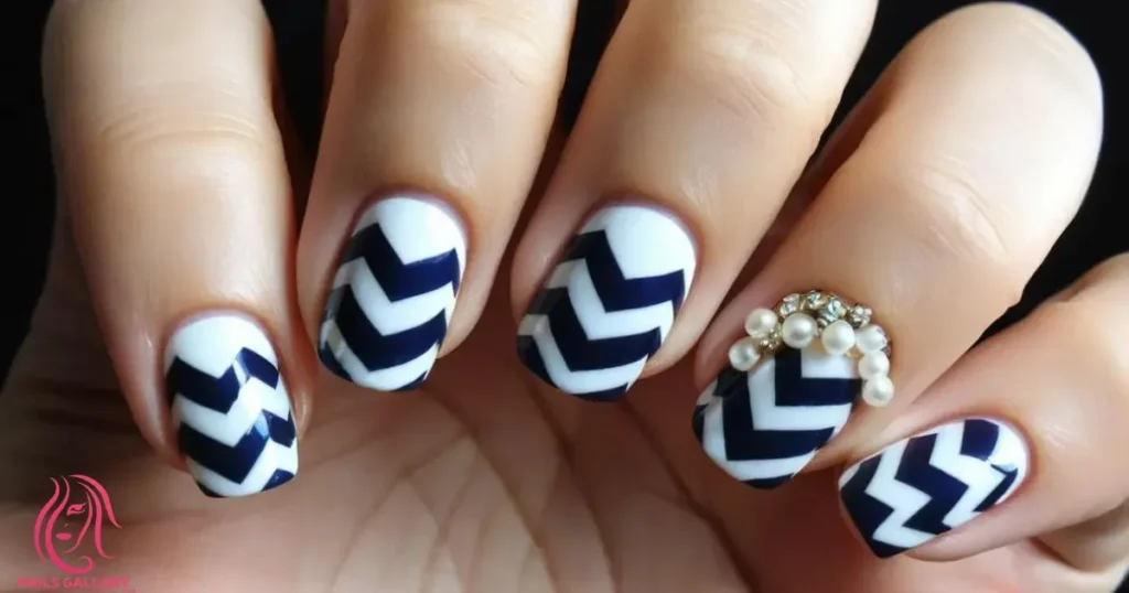 Chevron with Pearls