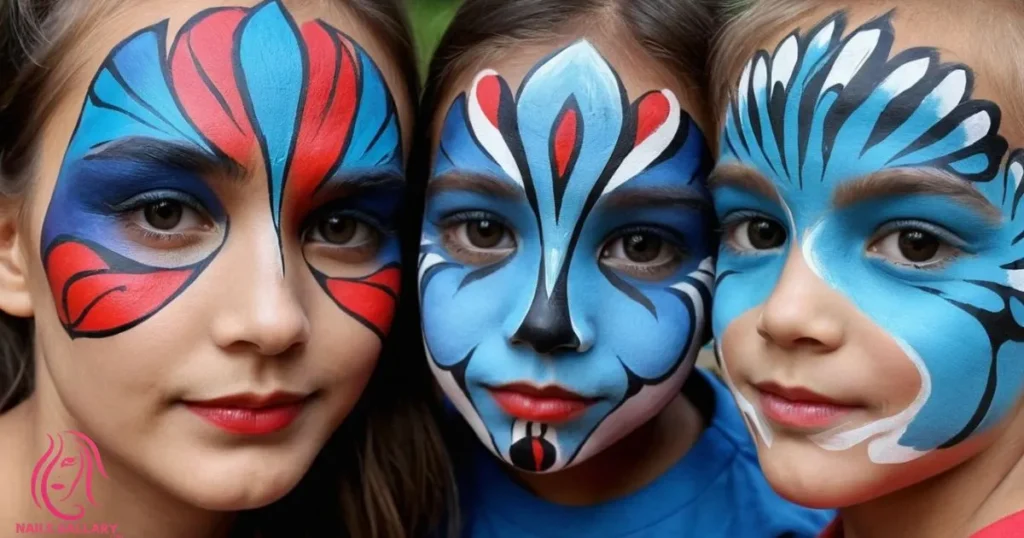 Face Painting with Abstract Designs