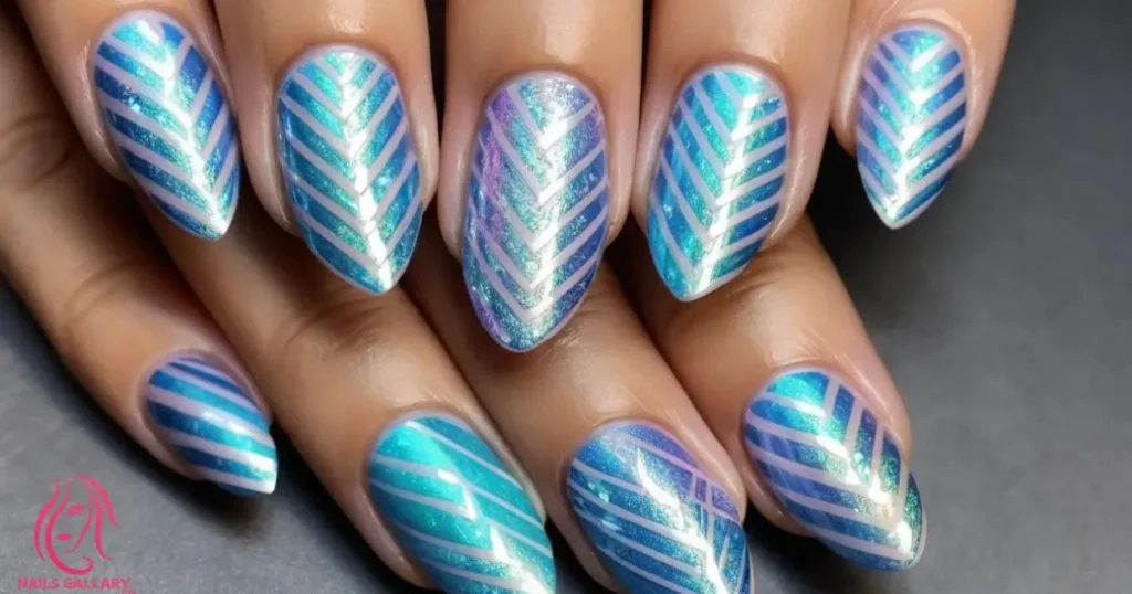 Iridescent Chevron 